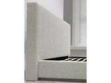 One Upholstered Modern Headboard in Cotton Ball Boucle by Modus Furniture at Eve Furniture