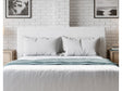 One Upholstered Modern Headboard in Pearl by Modus Furniture at Eve Furniture