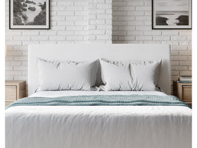 One Upholstered Modern Headboard in Pearl by Modus Furniture at Eve Furniture