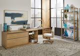 One White Oak/Glass Live Edge Executive Desk by Modus Furniture at Eve Furniture