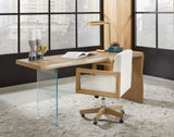 One White/Bisque Wood Frame Home Office Chair by Modus Furniture at Eve Furniture