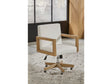 One White/Bisque Wood Frame Home Office Chair by Modus Furniture at Eve Furniture