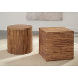 One Wood Tile Square End Table in Solid Teak by Modus Furniture at Eve Furniture