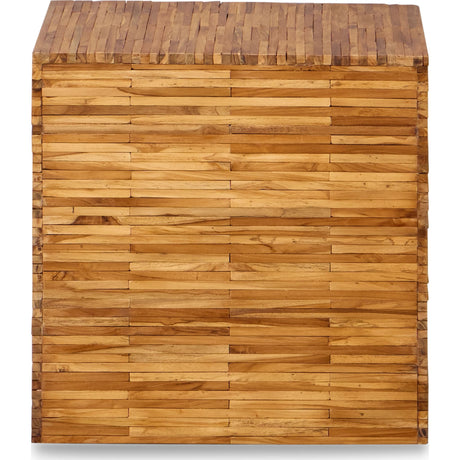 One Wood Tile Square End Table in Solid Teak by Modus Furniture at Eve Furniture