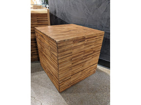 One Wood Tile Square End Table in Solid Teak by Modus Furniture at Eve Furniture