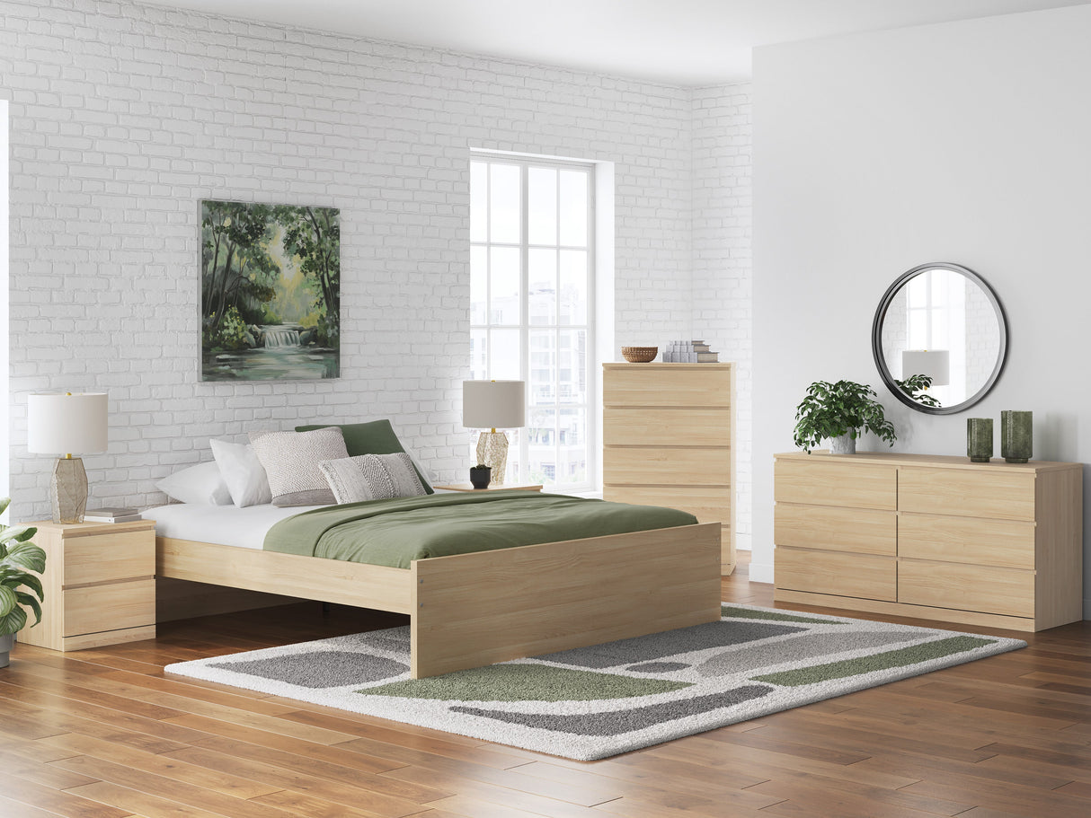 Onita Natural Platform Bedroom Set by Ashley at Eve Furniture