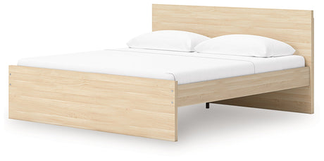 Onita Natural Storage Panel Platform Bedroom Set with 2 Drawers by Ashley at Eve Furniture