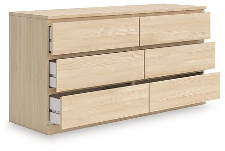Onita Natural Storage Panel Platform Bedroom Set with 4 Drawers by Ashley at Eve Furniture