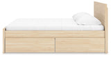 Onita Natural Storage Panel Platform Bedroom Set with 4 Drawers by Ashley at Eve Furniture