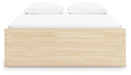 Onita Natural Storage Platform Bedroom Set with 2 Drawers by Ashley at Eve Furniture