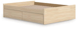 Onita Natural Storage Platform Bedroom Set with 2 Drawers by Ashley at Eve Furniture