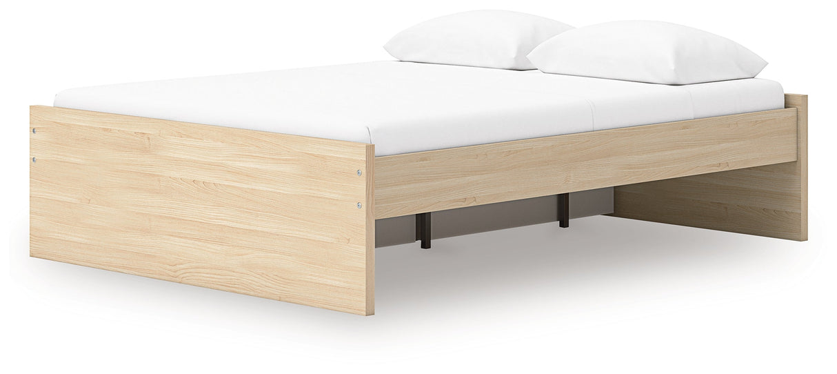 Onita Natural Storage Platform Bedroom Set with 2 Drawers by Ashley at Eve Furniture