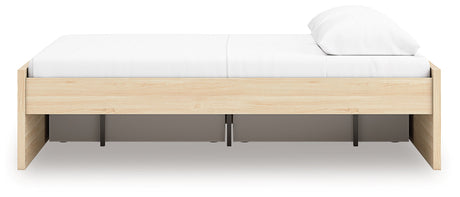 Onita Natural Storage Platform Bedroom Set with 2 Drawers by Ashley at Eve Furniture