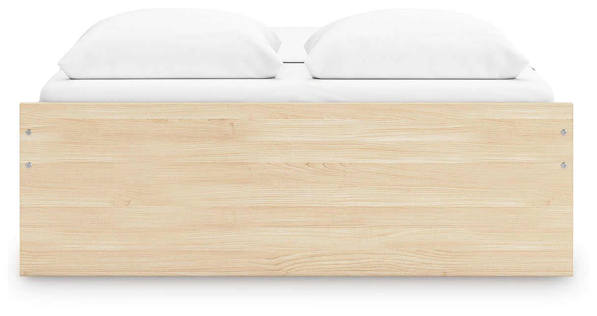 Onita Natural Storage Platform Bedroom Set with 2 Drawers by Ashley at Eve Furniture