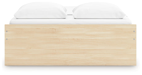 Onita Natural Storage Platform Bedroom Set with 2 Drawers by Ashley at Eve Furniture