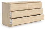 Onita Natural Storage Platform Bedroom Set with 4 Drawers by Ashley at Eve Furniture