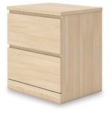 Onita Natural Storage Platform Bedroom Set with 4 Drawers by Ashley at Eve Furniture