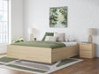 Onita Natural Storage Platform Bedroom Set with 4 Drawers by Ashley at Eve Furniture