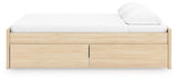 Onita Natural Storage Platform Bedroom Set with 4 Drawers by Ashley at Eve Furniture