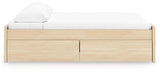 Onita Natural Storage Platform Bedroom Set with 4 Drawers by Ashley at Eve Furniture