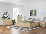 Onita Natural Storage Platform Bedroom Set with 4 Drawers by Ashley at Eve Furniture