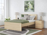 Onita Natural Youth Panel Platform Bedroom Set by Ashley at Eve Furniture
