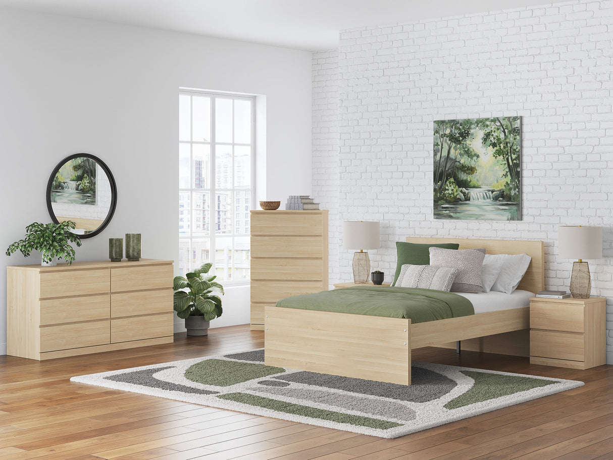 Onita Natural Youth Panel Platform Bedroom Set by Ashley at Eve Furniture