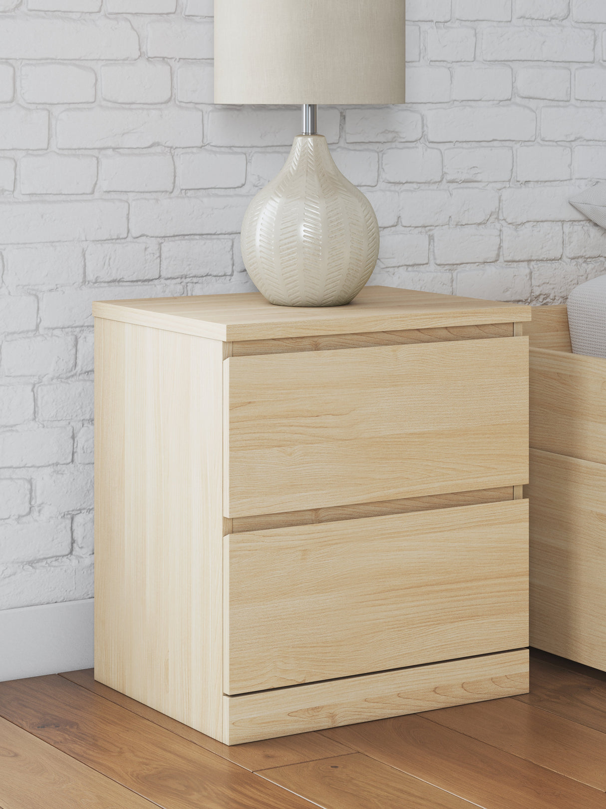 Onita Natural Youth Storage Panel Platform Bedroom Set with 2 Drawers by Ashley at Eve Furniture