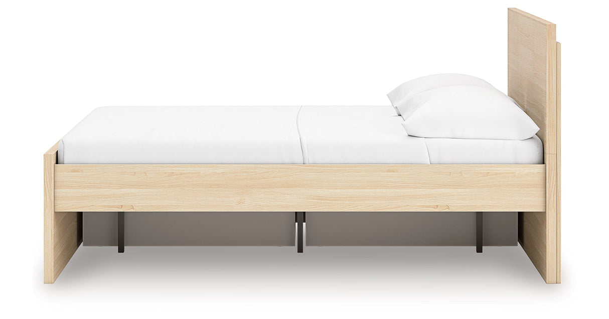 Onita Natural Youth Storage Panel Platform Bedroom Set with 2 Drawers by Ashley at Eve Furniture