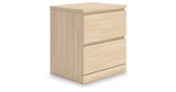 Onita Natural Youth Storage Platform Bedroom Set with 2 Drawers by Ashley at Eve Furniture
