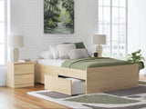 Onita Natural Youth Storage Platform Bedroom Set with 2 Drawers by Ashley at Eve Furniture