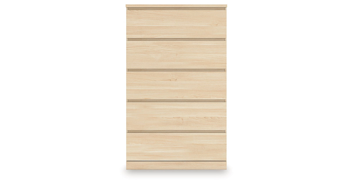Onita Natural Youth Storage Platform Bedroom Set with 2 Drawers by Ashley at Eve Furniture