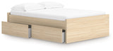 Onita Natural Youth Storage Platform Bedroom Set with 2 Drawers by Ashley at Eve Furniture