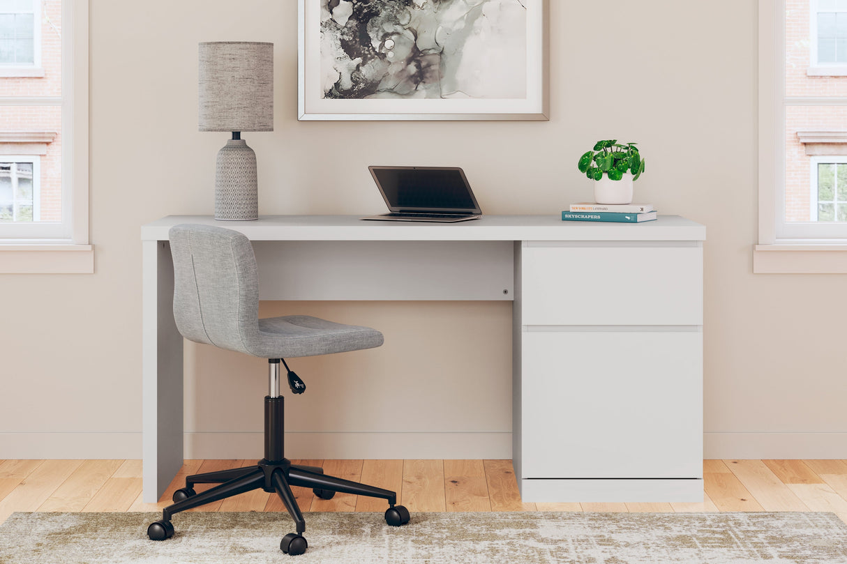 Onita White 60" Home Office Desk