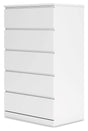 Onita White Chest of Drawers by Ashley at Eve Furniture