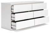 Onita White Dresser by Ashley at Eve Furniture