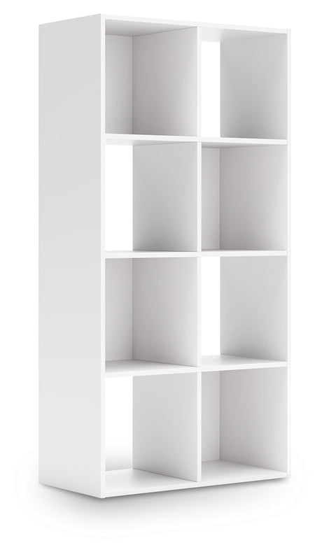 Onita White Eight Cube Organizer by Ashley at Eve Furniture
