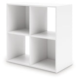 Onita White Four Cube Organizer by Ashley at Eve Furniture