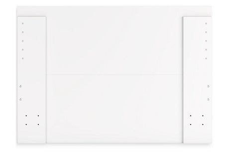 Onita White Full Panel Platform Bed with 1 Side Storage by Ashley at Eve Furniture