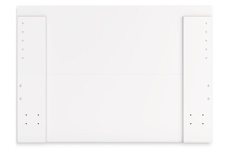 Onita White Full Panel Platform Bed with 2 Side Storage by Ashley at Eve Furniture