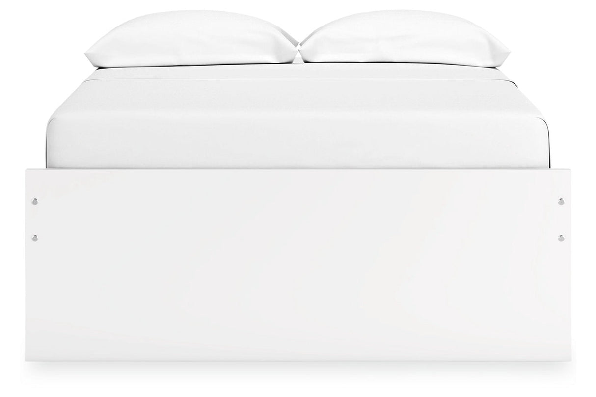 Onita White Full Platform Base Bed by Ashley at Eve Furniture