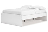 Onita White Full Storage Platform Base Bed with 2 Drawers by Ashley at Eve Furniture