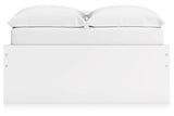 Onita White Full Storage Platform Base Bed with 2 Drawers by Ashley at Eve Furniture