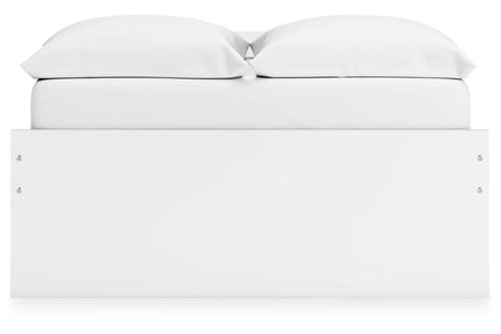 Onita White Full Storage Platform Base Bed with 2 Drawers by Ashley at Eve Furniture