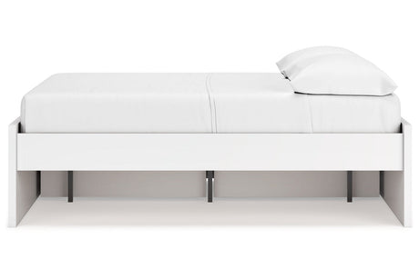 Onita White Full Storage Platform Base Bed with 2 Drawers by Ashley at Eve Furniture