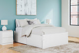 Onita White Full Storage Platform Base Bed with 4 Drawers by Ashley at Eve Furniture