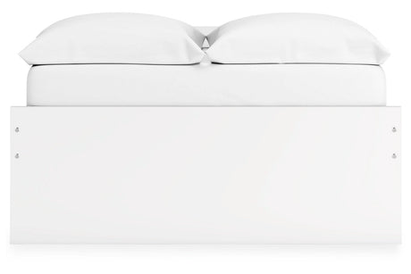 Onita White Full Storage Platform Base Bed with 4 Drawers by Ashley at Eve Furniture