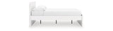 Onita White King Panel Platform Bed by Ashley at Eve Furniture