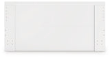 Onita White King Panel Platform Bed by Ashley at Eve Furniture