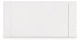 Onita White King Panel Platform Bed by Ashley at Eve Furniture